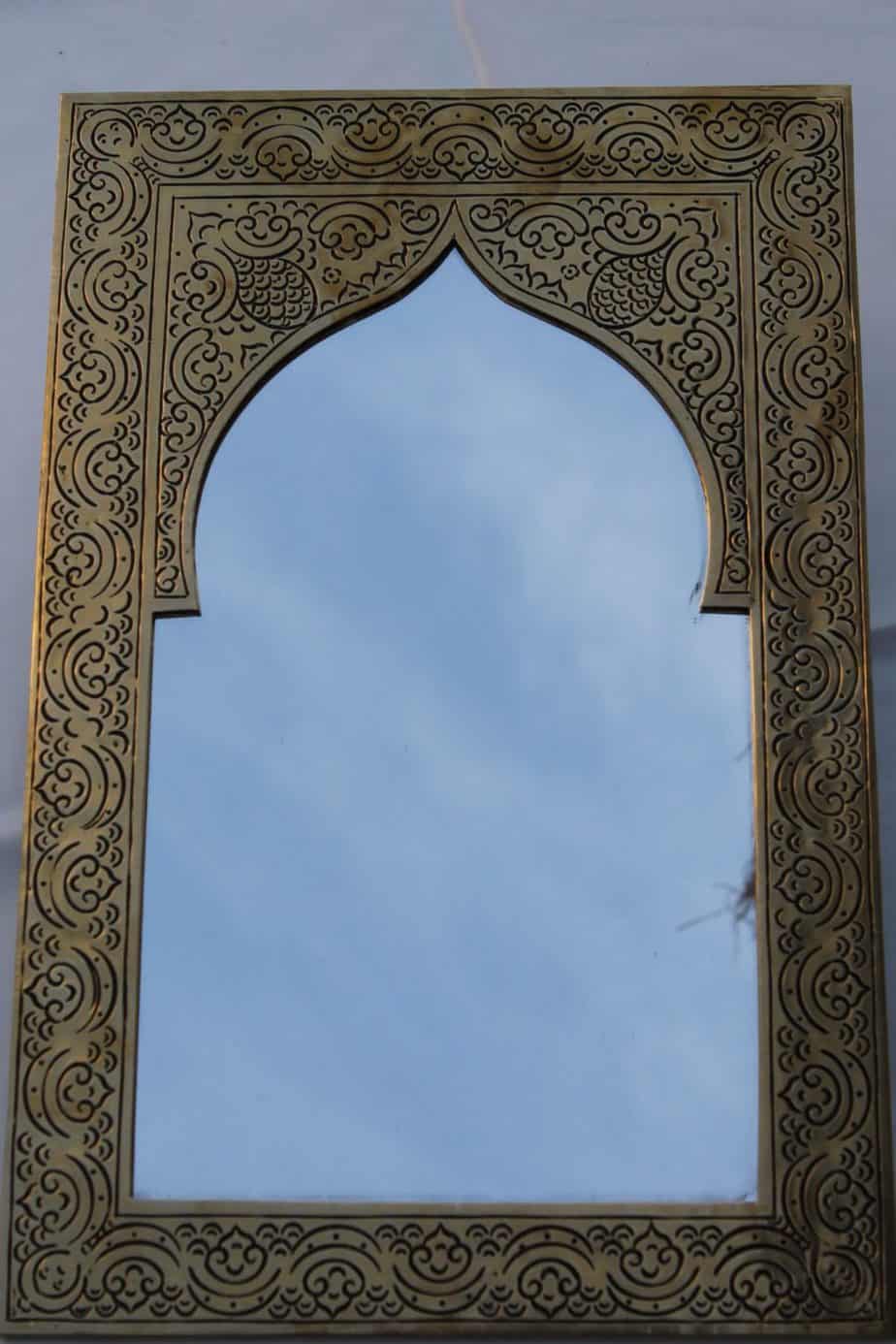 Moroccon style garden mirror