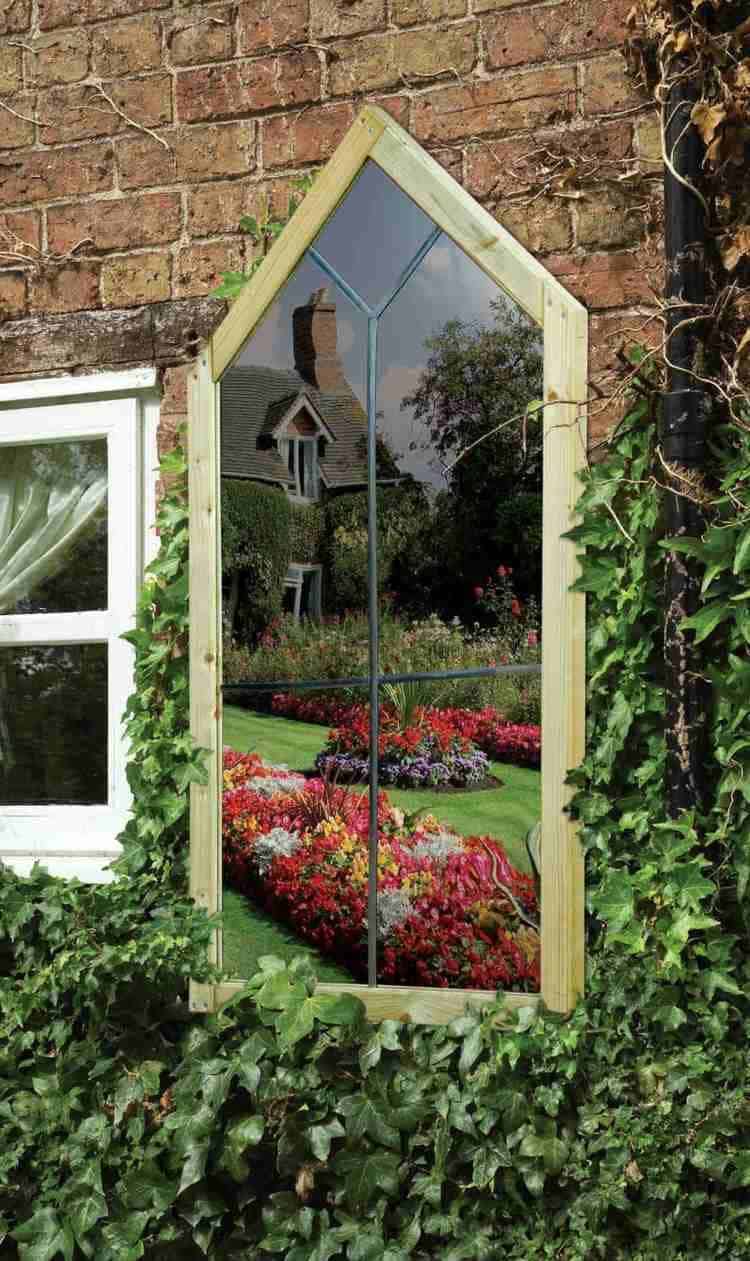 Full-exterior garden mirror