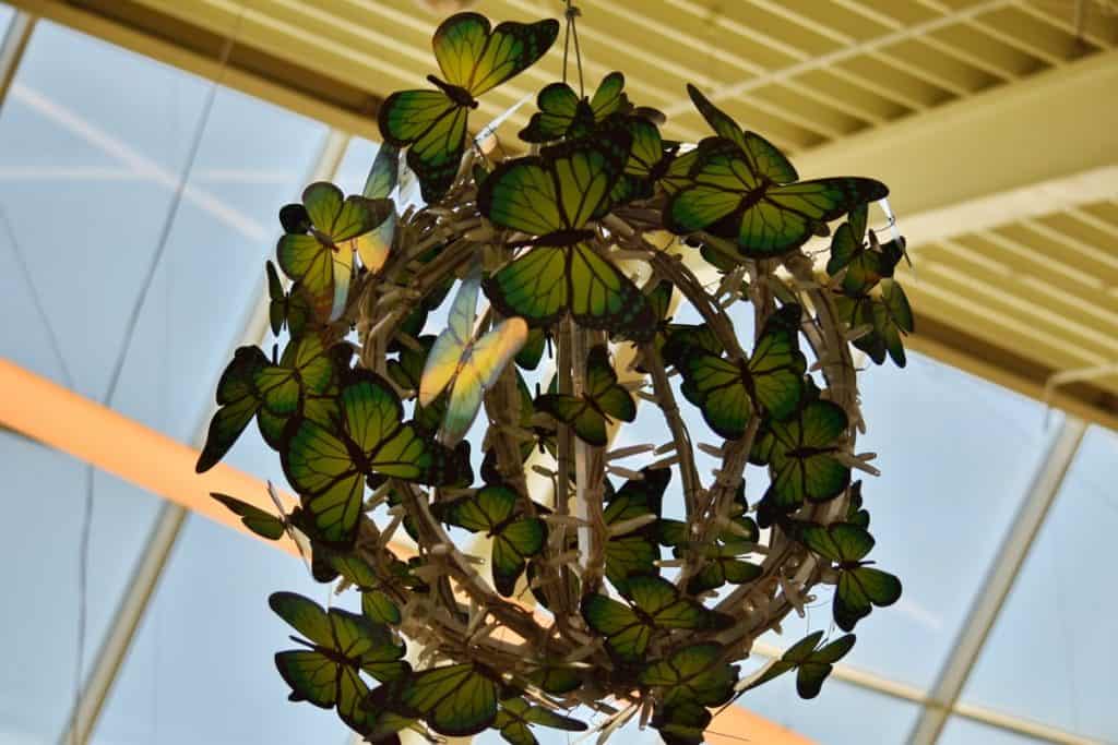 DIY butterfly ceiling light