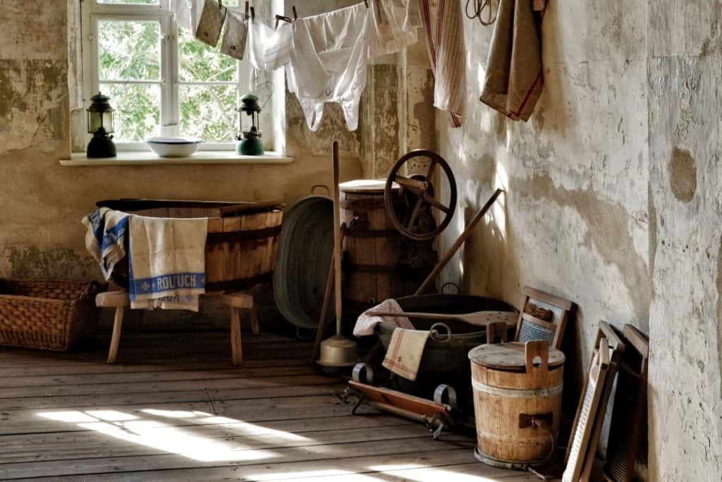 Vintage shed interior