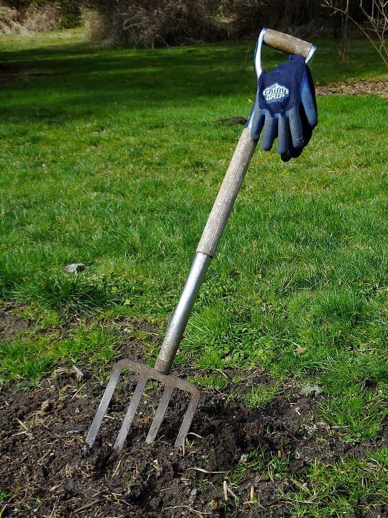 Spade digging fork