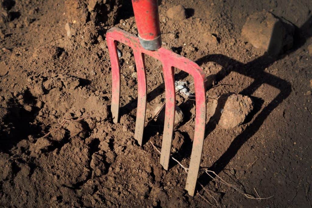 Digging fork for gardening