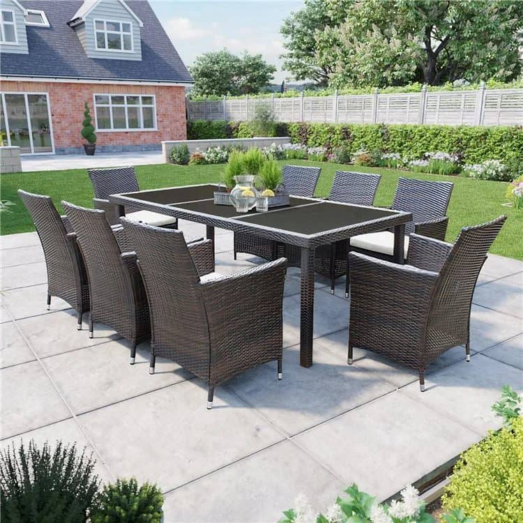 BillyOh Siena 8 Seater Rectangular Rattan Dining Set