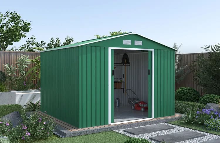 BillyOh Ranger Apex Metal Shed With Foundation Kit