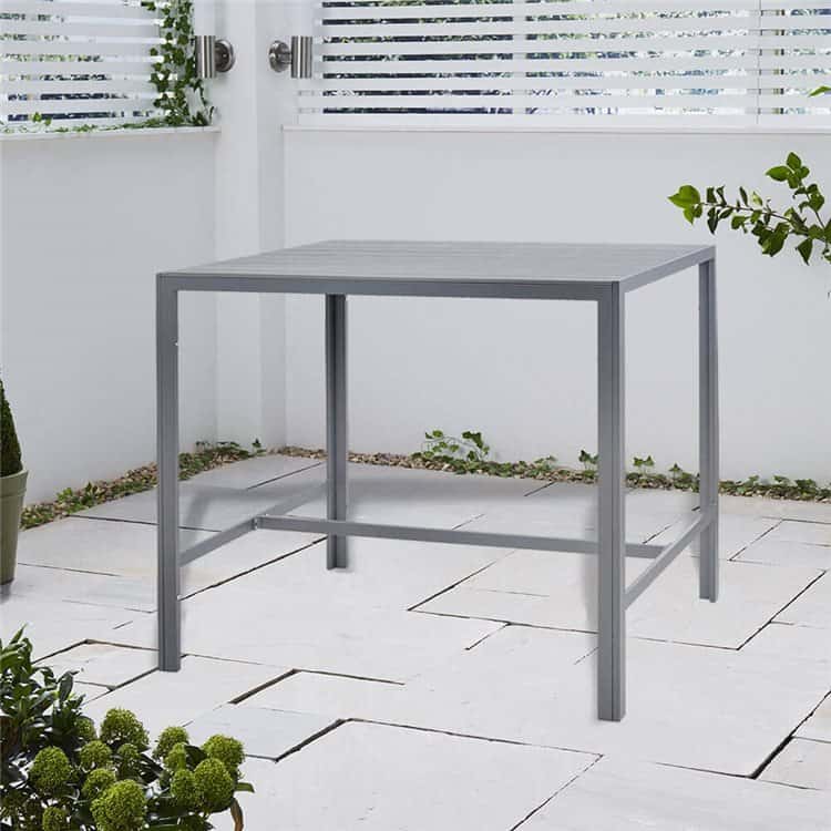 Grey Outdoor Bar Table