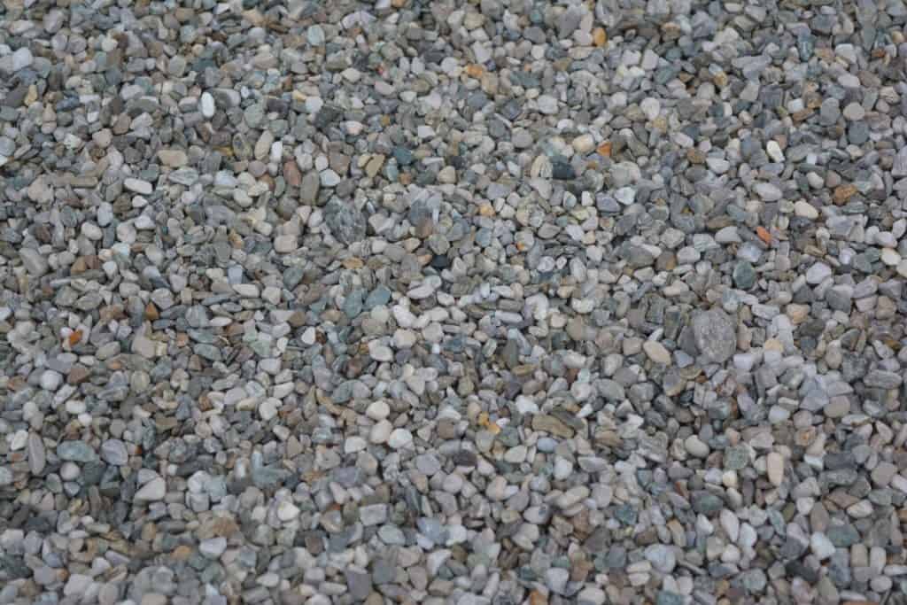 Pea gravel flooring