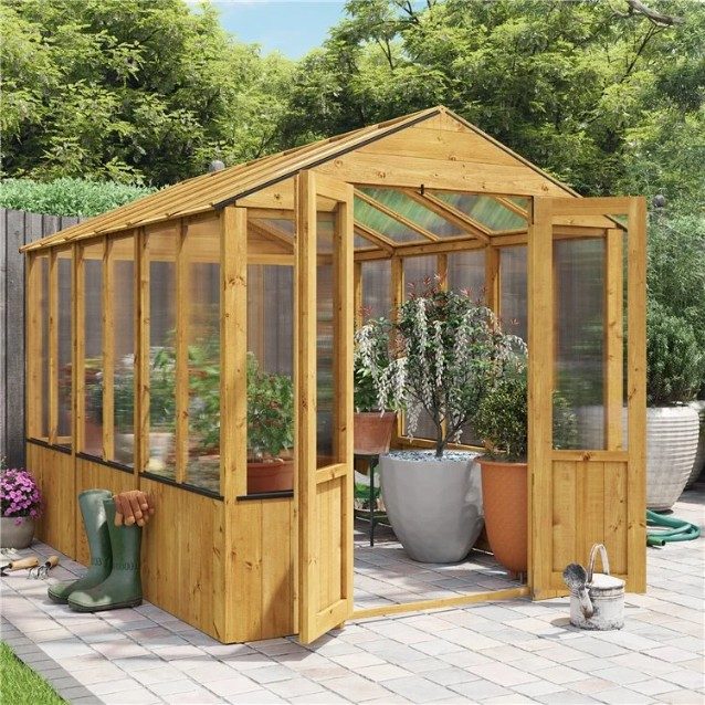 BillyOh 4000 Lincoln Wooden Polycarbonate Greenhouse