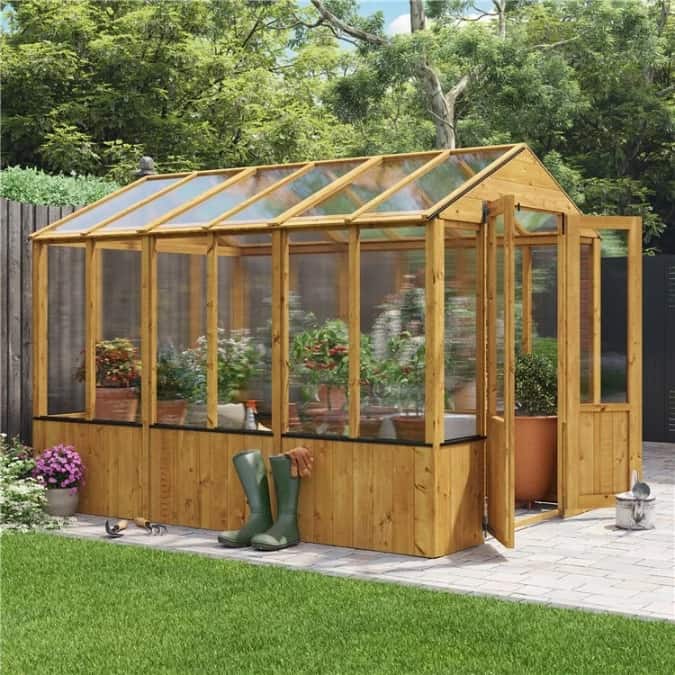 BillyOh 4000 Lincoln Wooden Polycarbonate Greenhouse