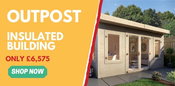 Garden Buildings Direct Outpost Insulated Building Ad Banner
