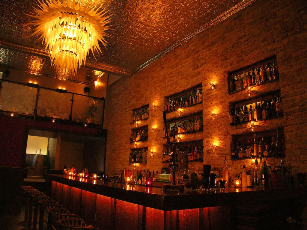 Speakeasy pub interior