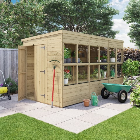 BillyOh Planthouse Tongue and Groove Pent Potting Shed