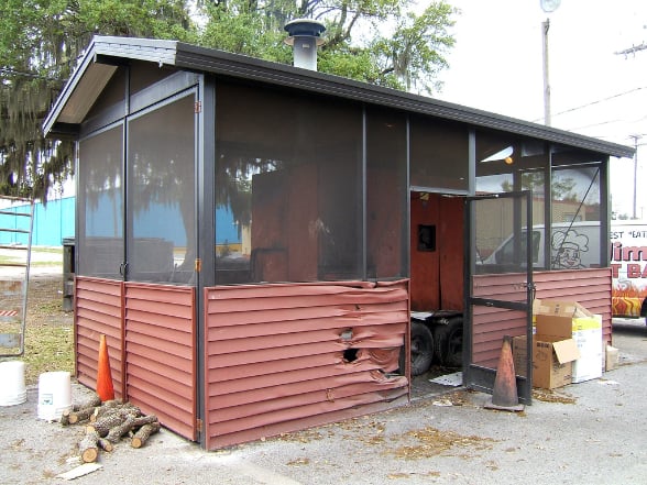 A local smokehouse and BBQ pit