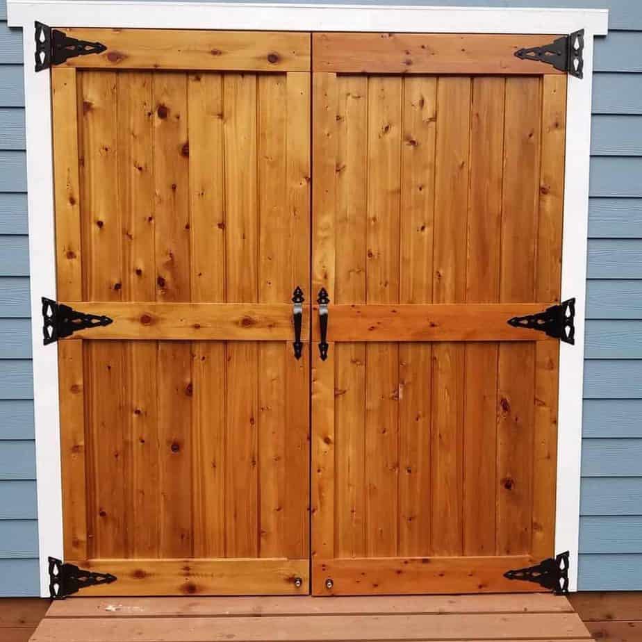 Customised door for sheds