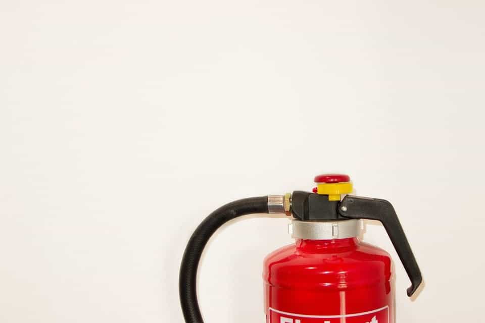 A fire extinguisher