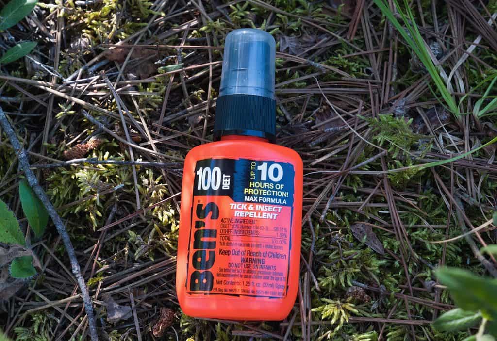 Outdoor bug spray bottle