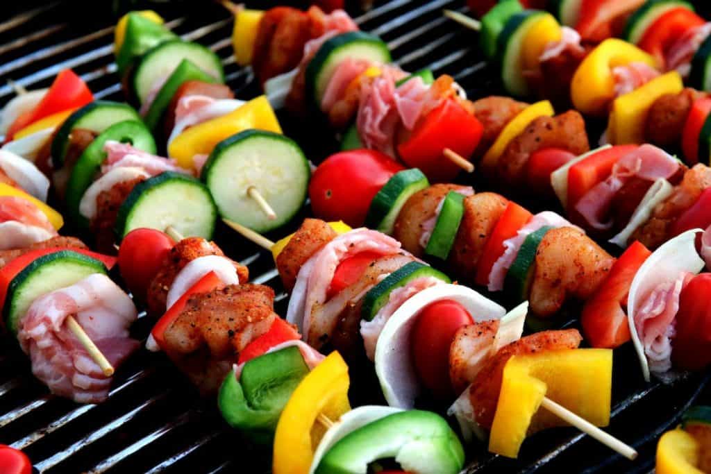 Grilled kebabs