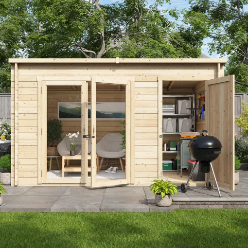 BillyOh Tianna Log Cabin Summerhouse with Side Store