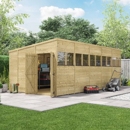 BillyOh Switch Pressure Treated Tongue and Groove Pent Shed