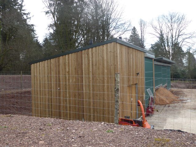 Shed wood boiler housing