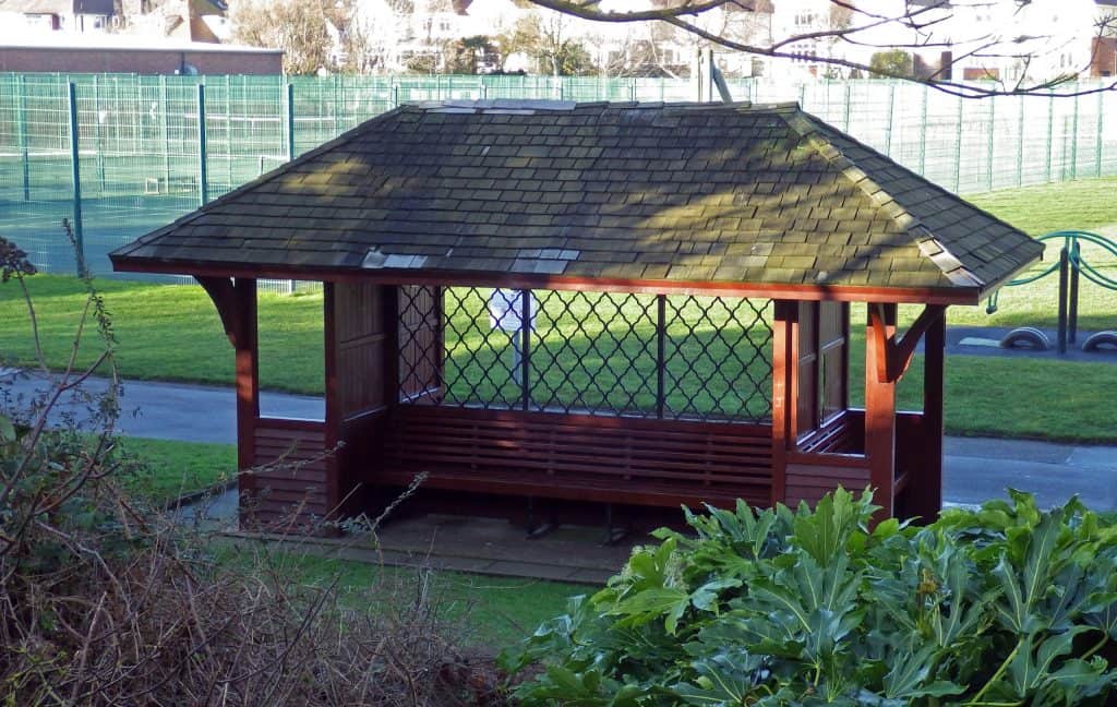 Outdoor wooden shelter