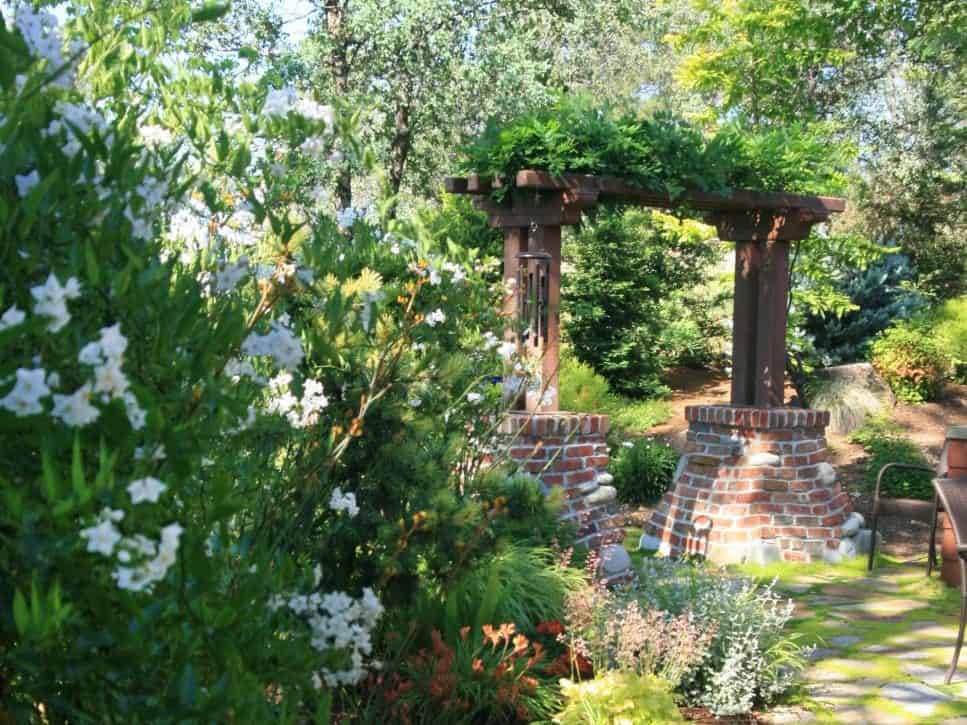 Traditional garden arbour