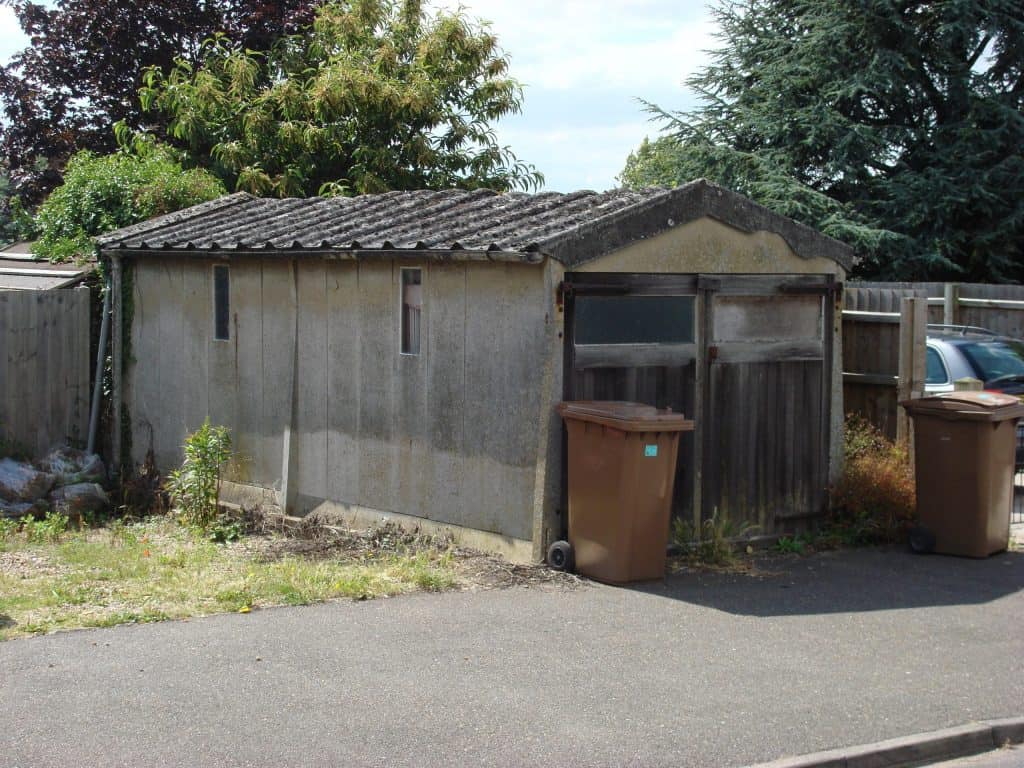 Concrete garage