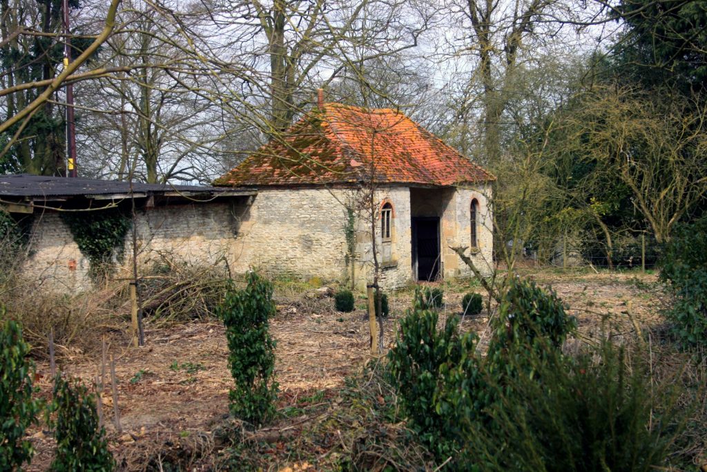 Concrete garden shed