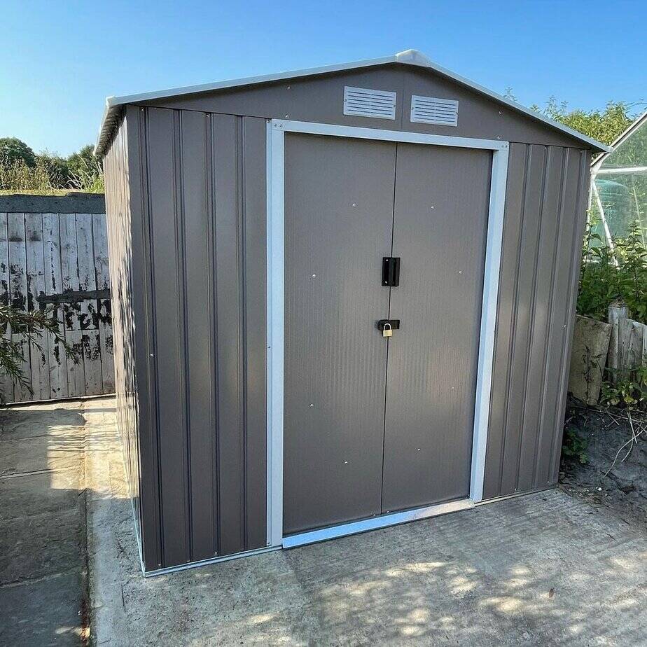 Customer’s Image: BillyOh Cargo Pent Metal Shed Including Foundation Kit