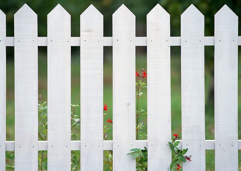 White picket fence