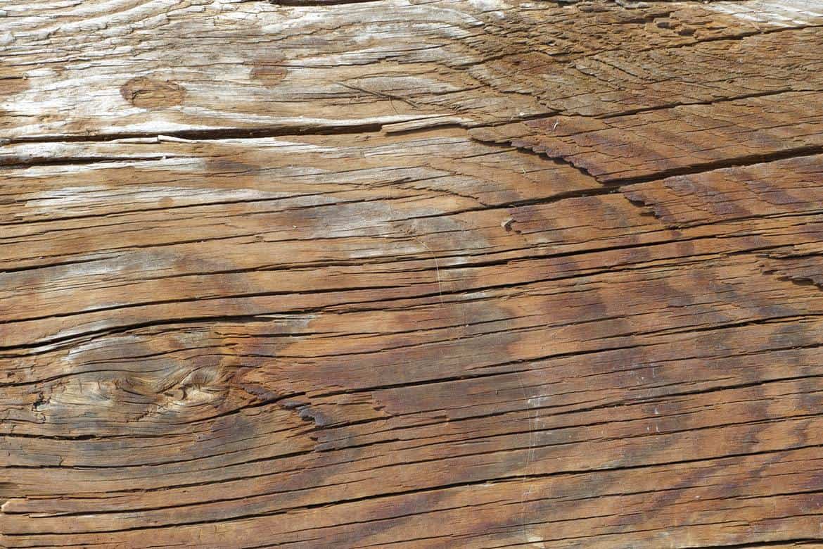 Dark brown wooden timber plank