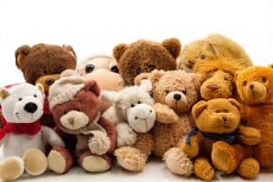 A collection of stuffed animals