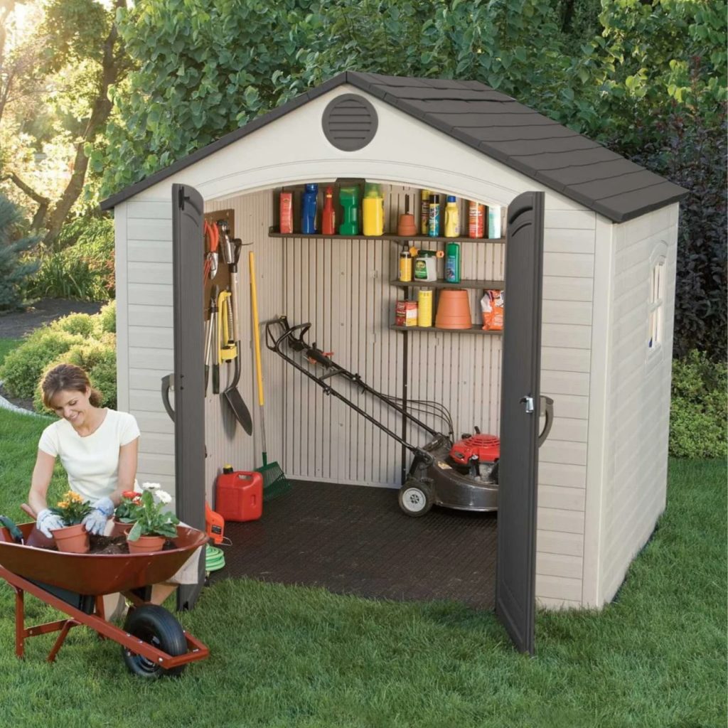 Lifetime 8ftx5ft Heavy Duty Plastic Shed