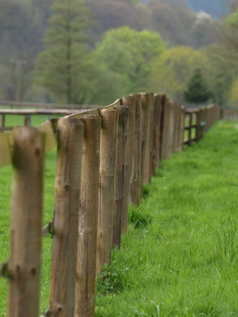 Log-style farm fence