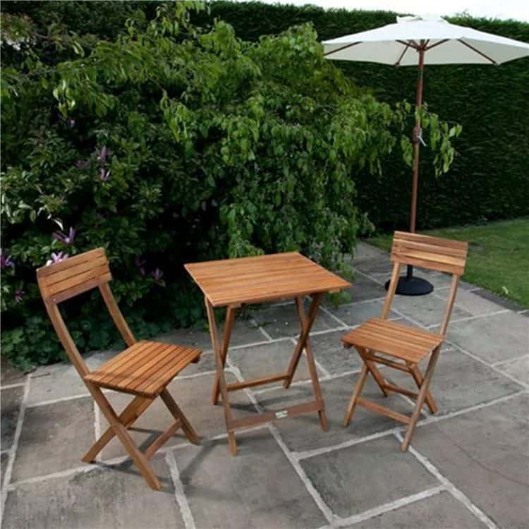 BillyOh Windsor 0.6m Square Bistro Set For 2