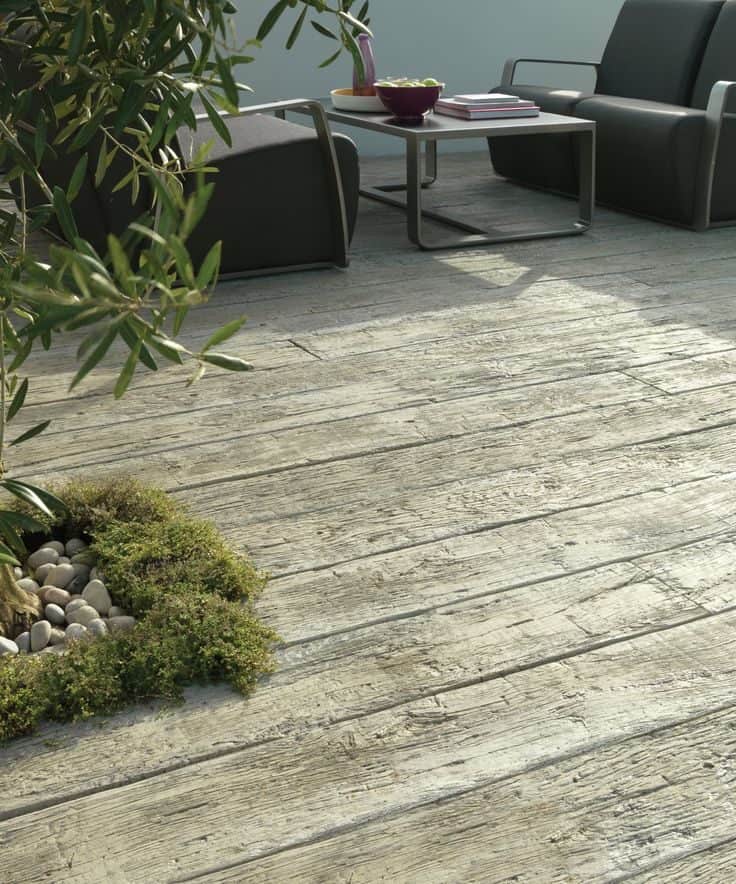 Weathered-style decking