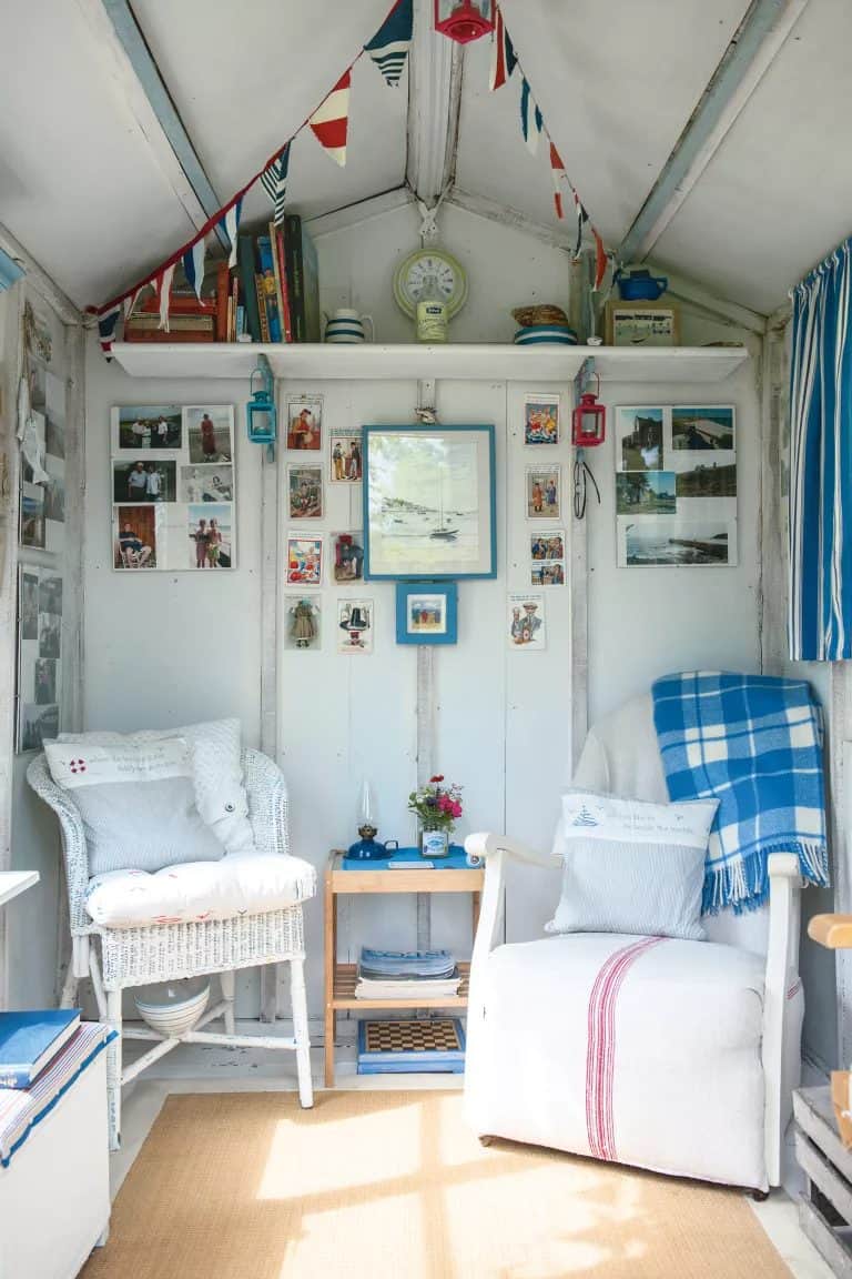 Small summer house with coastal interior