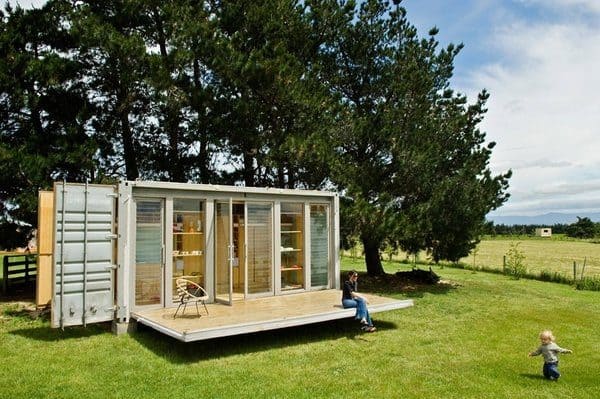 Shipping container summer house