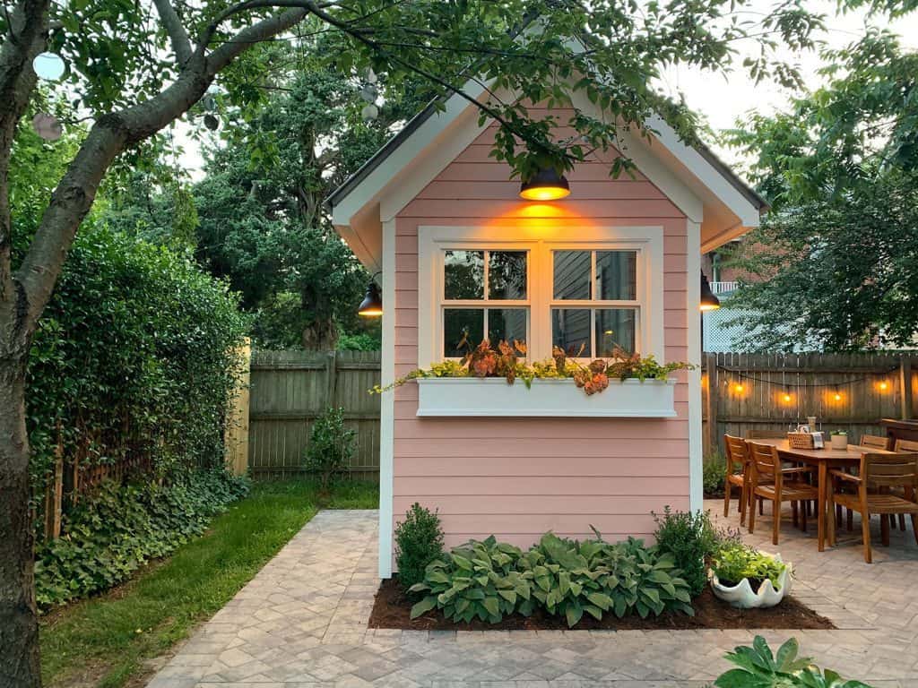 Pink summer house she shed idea