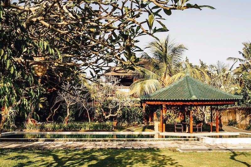 Poolside gazebo