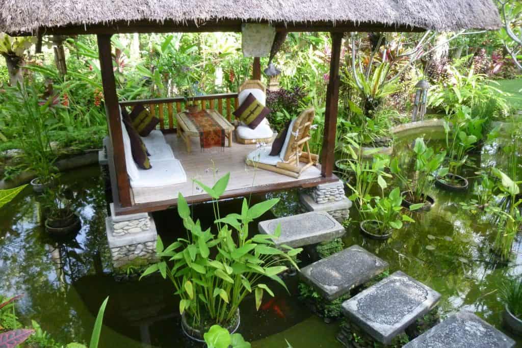 Gazebo with water feature design