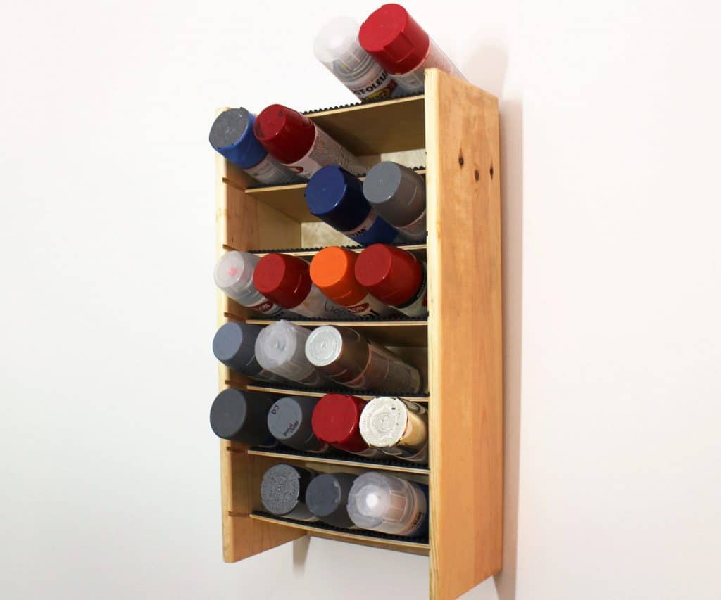 DIY rack for spray paints