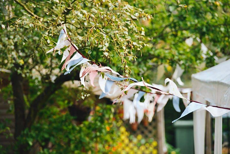 Summer garden buntings