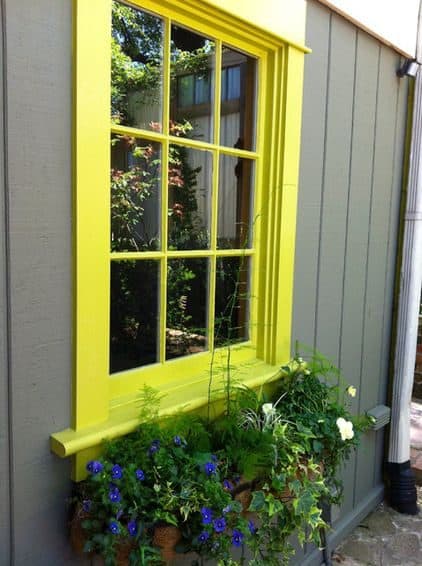 Highlighted shed window paint