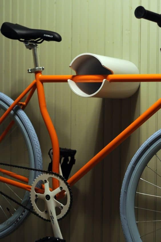 DIY sturdy PVC bike holder