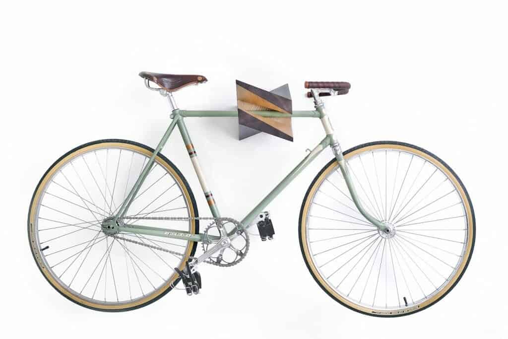 Bike hanger made of exclusive oak