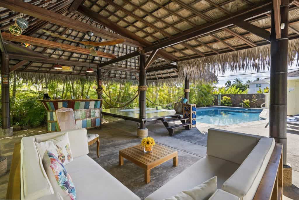 Poolside fully-furnished cabana