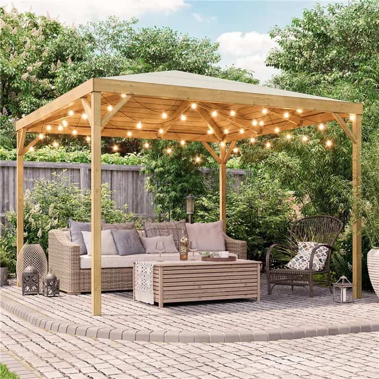 Garden sun shelter best sale