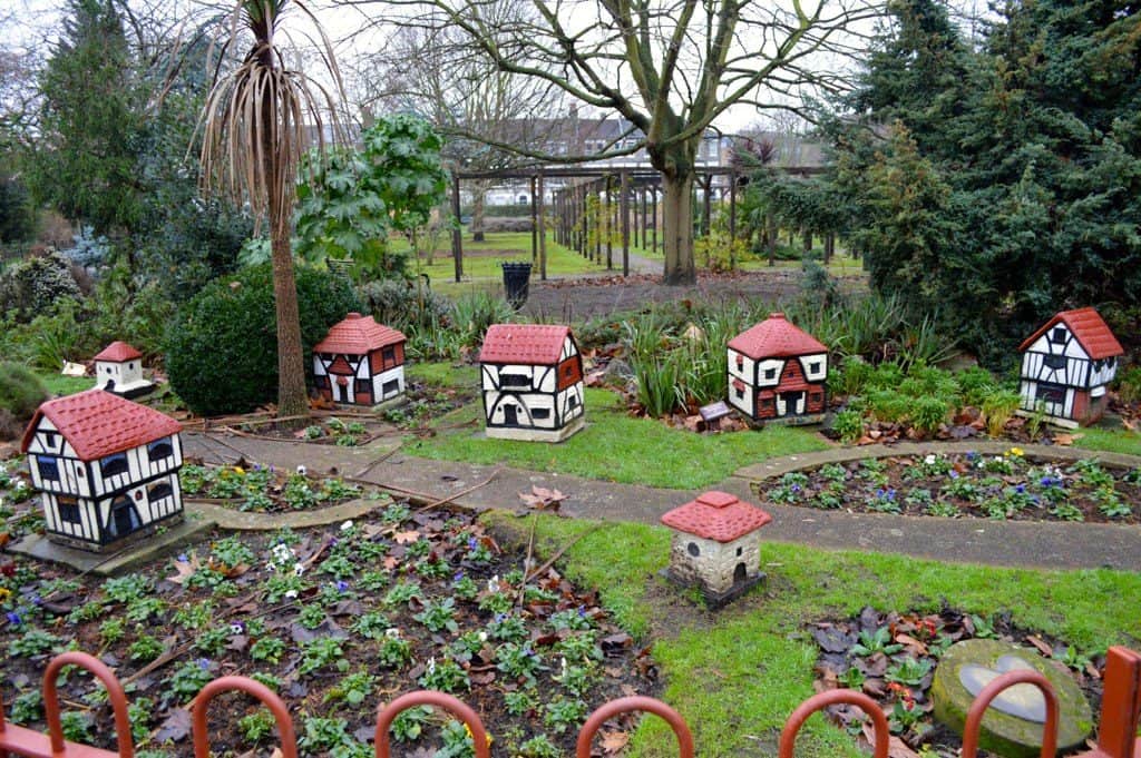 Gnome garden mini village