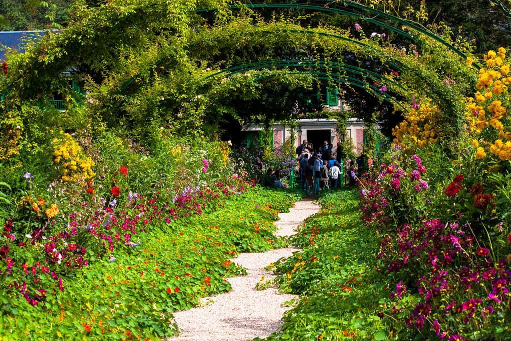 Rose Arches in Claude Monet garden, Giverny