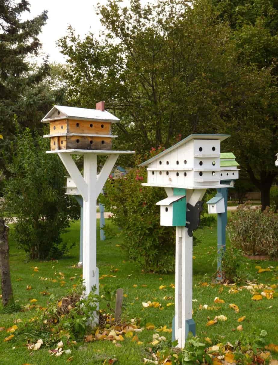 DIY garden bird houses